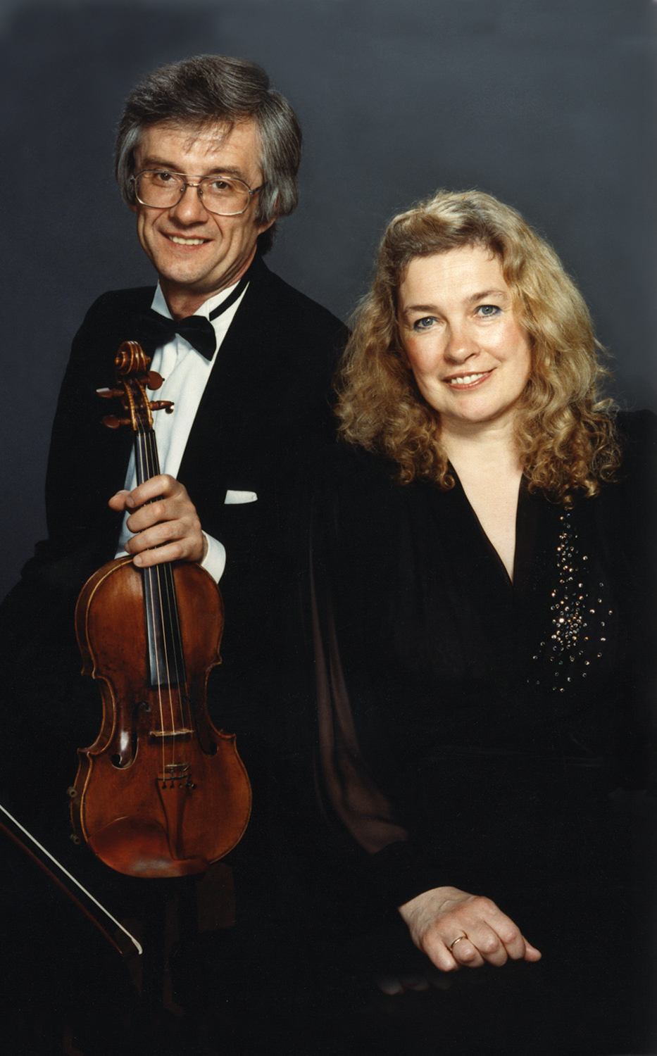 Oleh with his wife, Tatiana Tchekina