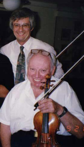 Oleh with Isaac Stern